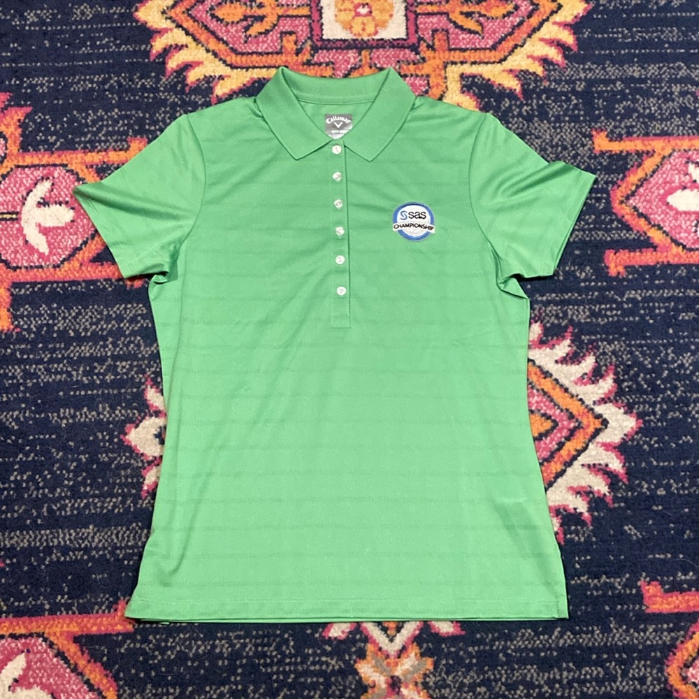 Callaway women’s lime green polo, S, NWOT